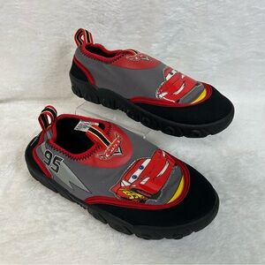 Disney Kids Boys Water Shoes Size 13 Gray Cars Lightning McQueen Slip On